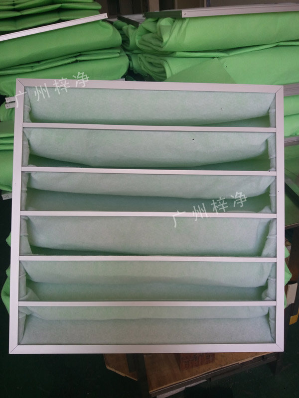 過濾棉袋式初效過濾器采用G4等級(jí)過濾棉制作,過濾精度為5um。